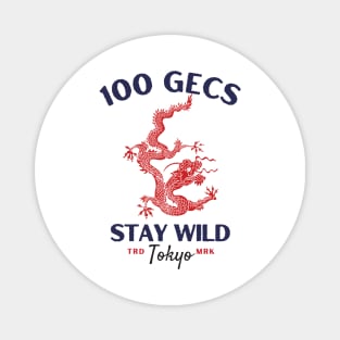 100 gecs red dragon Magnet